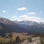 Dana Meadow, Johnson Peak and Mammoth Peak from Gaylor Lakes Trail